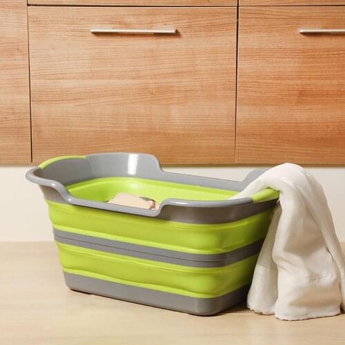Baby Shower Protable Bath Tub Folding Baby Shower Bathtub Portable Pet Bath Tubs Safety Security Bath Accessories Storage Basket