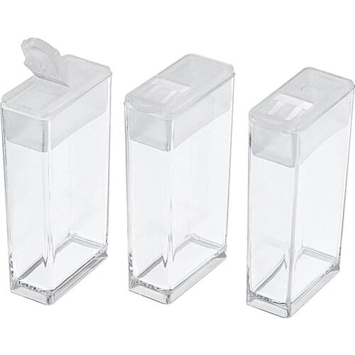 Plastic Bead Storage Containers Transparent Jewelry Rhinestone Beads Packaging Display Jars Bottle Small Items Organizer Case
