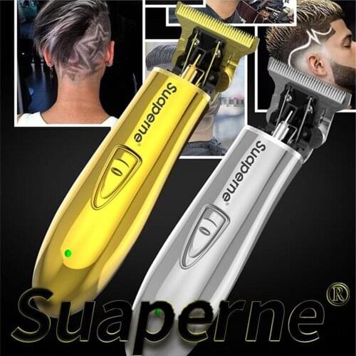 Professional Rechargeable Hair Clipper Electric Hair Trimmer Beard Razor for Men Barber 0.1mm Salon Hair Cutting Shaving Machine