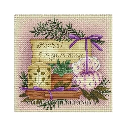 Lavender Series Herbal Medicine Counted Cross Stitch 11CT 14CT 18CT DIY Chinese Cross Stitch Kits Embroidery Needlework Sets