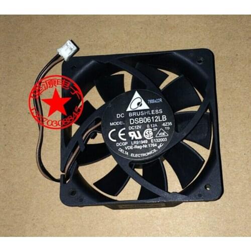 Delta Electronics DSB0612LB 6Z35 DC 12V 0.12A 60x60x15mm Server Cooling Fan