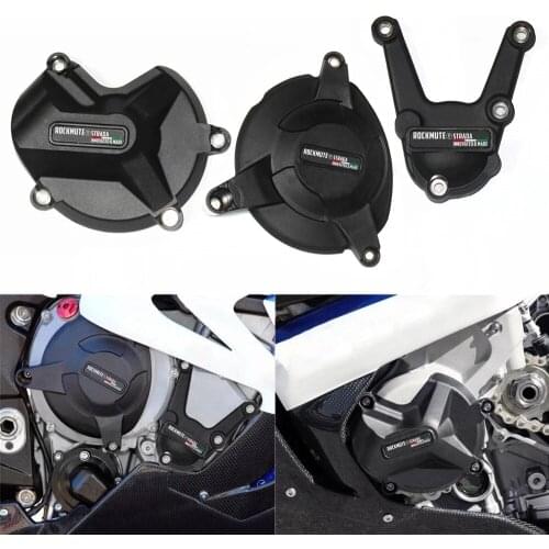 Gear Box & Engine Full Cover Crash Protector Sliding Pad For BMW S1000RR / S1000R HP4 2009-2016