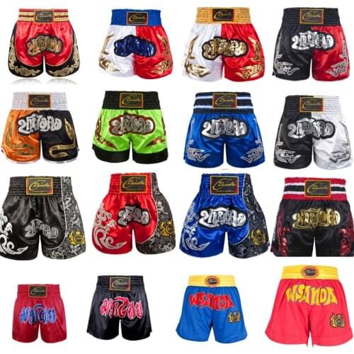 Shorts Thai Children Short Boxing Kids Trousers Muay Thai Women Man mma Girl Kickboxing Boxer Shorts for Boy Grappling Trunks
