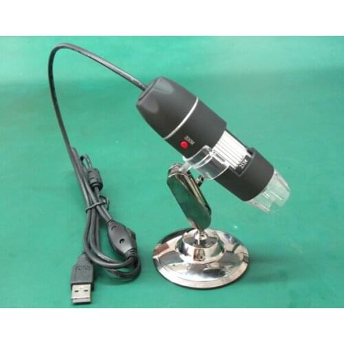 25-200X Zoom Illumination USB Hand Electronic Digital Microscope Pocket Magnifier with 8pcs LED Lights and Measuring Scale