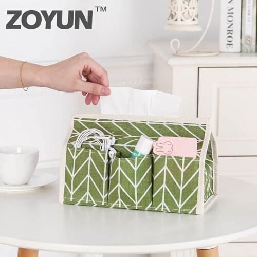 Home Car Fabrics Tissue Case Box Container Towel Napkin Papers Bag Holder Box Case Pouch TV Remote control Storage Container