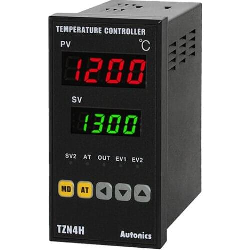 TZN4H-B4R PID Temp Control, W48xH96mm, Digital, Relay Output, 2 Alarm Outputs, RS485, 100-240VAC