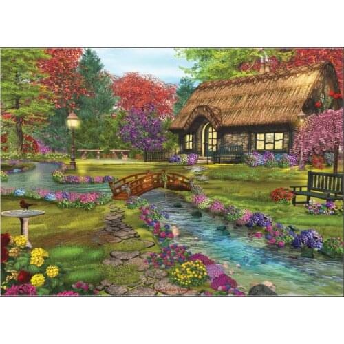 Embroidery Counted Cross Stitch Kits Needlework - Crafts 14 ct DMC Color DIY Arts Handmade Decor - Welcome Home 2