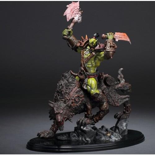 Wow Raider Riding Wolf Orcus Action Figure Statue Toy Anime Figure Collectible Model Toy Doll Robot Figure Kit Block