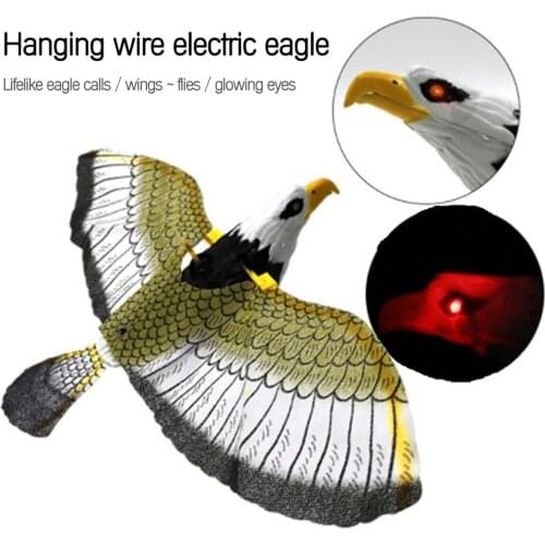Protective Luminous Hanging Flying Bird Scare Kite w/ Music