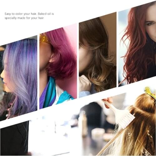 1 Set Non-slip Handle Dyeing Hair Brush Bowl Kit Hairdressing Styling Tool Bleach Dye Cream Accessories for Salon Home Use