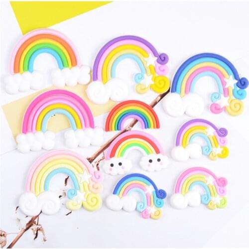1Pc Silicone Rainbow Fridge Magnets DIY Refrigerator Magnetic Stickers Mobile Phone Case Decoration Accessories, Kids Toys Gifts