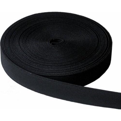 5 Meters 3.8cm 1.5" Width High Quality Black Garment Sewing Accessories Hand Made DIY Sewing Elastic Webbing Band