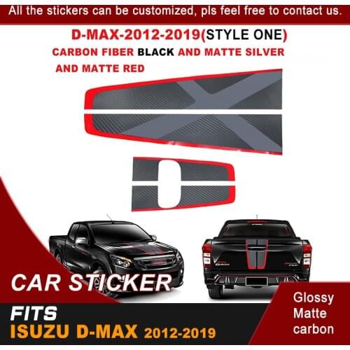 Car decals hood and back door handle insert rear door graphic Vinyl car stickers fit for isuzu dmax