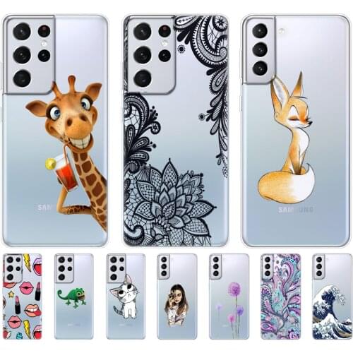 For Samsung Galaxy S21 | S21+ | S21 Ultra 5G Case For Samsung S21 plus Phone Cover GalaxyS21 S 21 Silicon TPU Bumper Back Funda