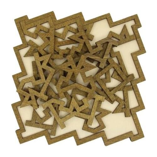 High Difficulty Level Intelligence Wooden Brain Teaser Puzzles Game for Adults Children