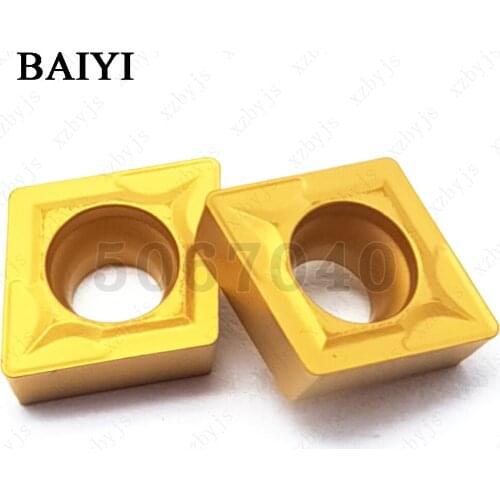 10pcs Carbide insert CCMT060204 LF9018 inner round cutter lathe turning tool CNC blade lathe tools CCMT 060204 Knife