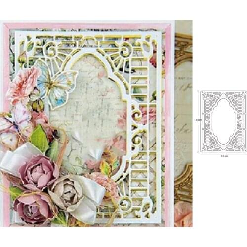 Metal cutting dies hollow frame background cut die mold decoration Scrapbook paper craft knife mould blade punch stencils dies