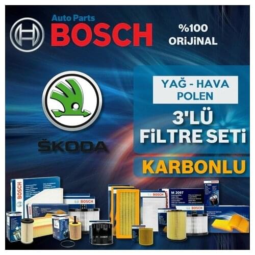 For Skoda SuperB 1.4 TSI Bosch Filter Care Set 2015-2018 CZC,CZD