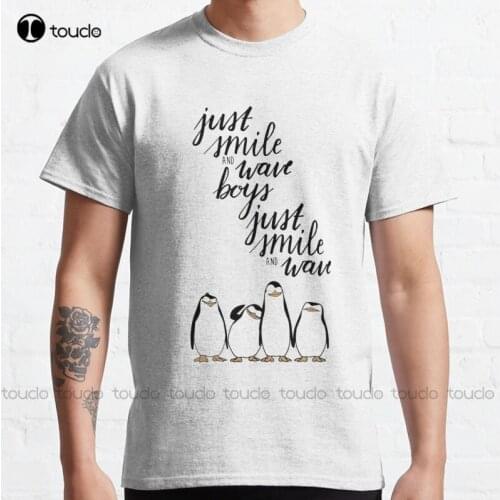 New Just Smile And Wave Boys Classic T-Shirt Cotton Tee Shirt