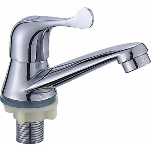 Water Tap Single Cold Faucet Water Nozzle G1/2 Bathroom Basin Kitchen Sink Faucet Single Handle Single Hole Honeycomb Bubbler