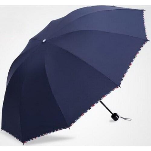 Folding three fold umbrella/Creative fashion/Male and female generic/plus big/Reinforcement/waterproof/tb171009