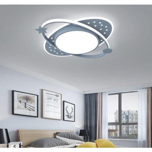 Modern Creative Luster Gray LED Ceiling Lamp for Bedroom Living Study Children Room Aisle Restaurant Home Indoor Light Fixture