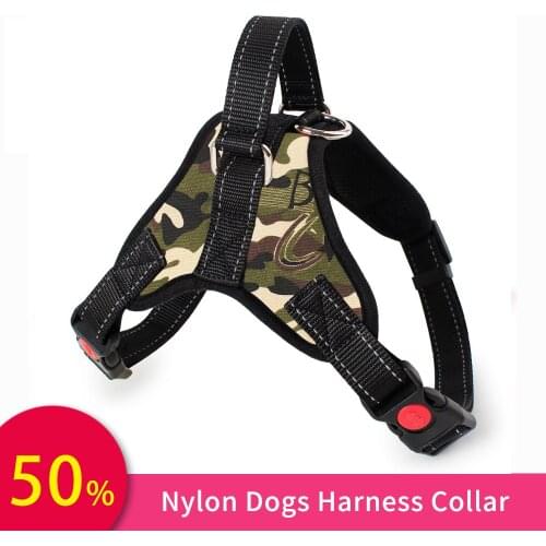 Dog Harness Reflective Breathable Adjustable Pet Harness Vest Collar For Large Medium Small Dog High Quality Dog Supplies