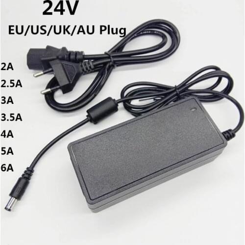 24V 3.5A 24 Volt Universal Power Adapter AC to DC 24 V 3500mA Converter Transformer Power Supply EU US UK AU Plug 5.5mmx2.1mm