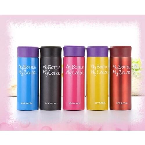 1PC 5 Colors student couples insulation Cup 304 stainless steel vacuum cup cute cartoon fashion colorful Mug Hot Sale KD 1469