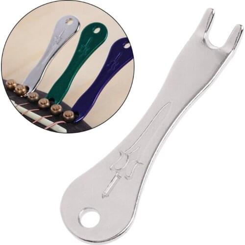 1Pc Acoustic Guitar Bridge Pins Puller Extractor Removal Tool Stainless Steel R66E