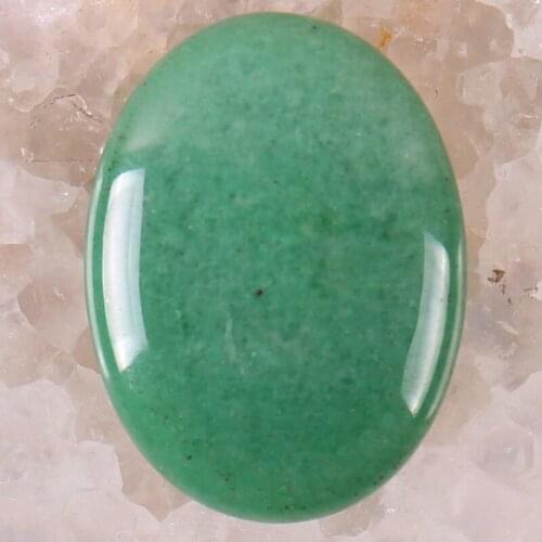 40x30MM Green Aventurine Stone Oval Cabochon CAB Jewelry For Woman Gift Making 1PCS H090