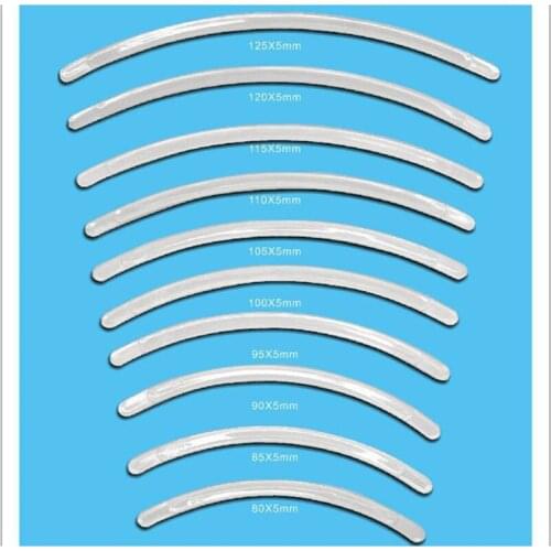 50pcs segment of a circle Arc cove bra bone DIY bone accessories finalize the bra fish plastic bone