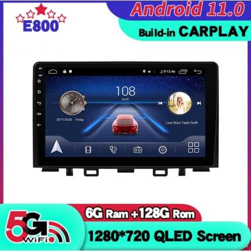 NEW 6GB ram 128GB rom Car Radio Navigation GPS Bt Player 9 Inch Screen For KIA RIO 5 2018 Android 10 stereo receiver WIFI