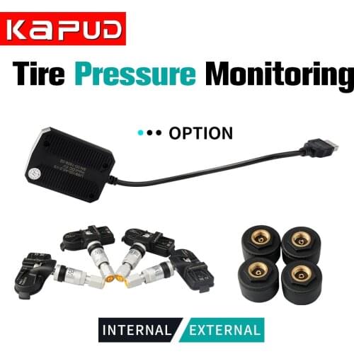 Kapud car TPMS universal Android navigation tire pressure monitoring 4 tire internal sensor alarm monitoring system