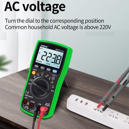 ANENG AN870 Digital Multimeter 19999 True RMS AC/DC Voltage Volt Ampere Ohmic Capacity Frequency Temperature PCI Tester