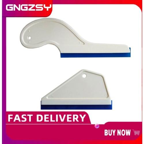 CNGZSY 15cm Long Handle Scraper Triangle Water Wiper Silicone Blade For Windshield Water Residual Dust Snow Ice Removal B16+B17