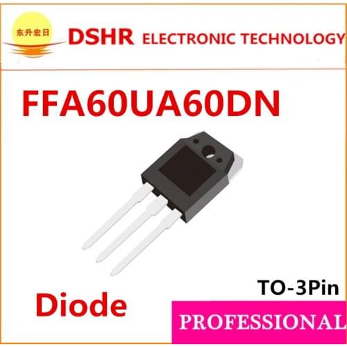 Dip FFA60UA60DN 10pcs/lot TO-3P 60A 60V F60UA60DN Ultrafast Switching pdf data inside high quality