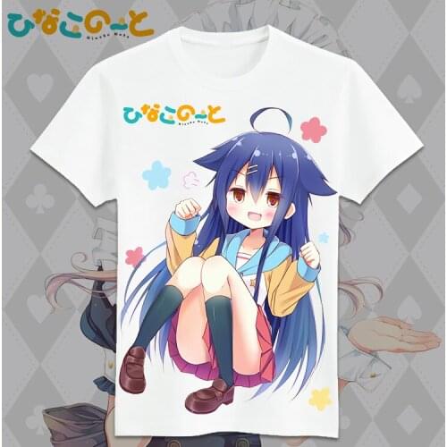 Japanese Anime Hinako Note Cosplay T Shirt Cartoon Hinako Printed Summer T-Shirt Casual Top Tee Graphic tshirt Cosplay Costume