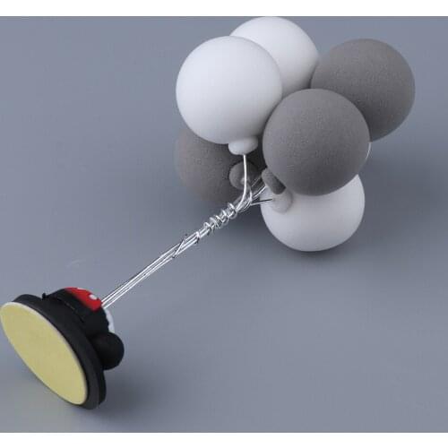 Creative Cute Balloons Dashboard Decorations Car Home Office Ornaments Best Birthday Holiday Gift (Grey+White)