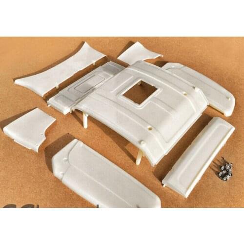 1/14 Scale RC Tamiya Tractor Trailer Truck SCA R470 R620 Top Roof Upainted Body Kits assembly