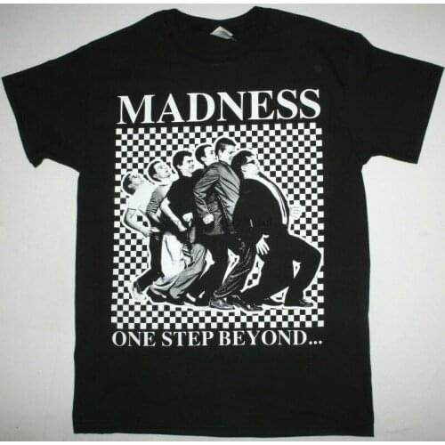 MADNESS ONE STEP BEYOND TWO TONE SKA THE SPECIALS SUGGS NEW BLACK T-SHIRT