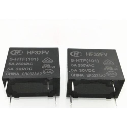 NEW 5V relay HF32FV-5-HTF HF32FV 5-HTF HF32FV5HTF 5VDC DC5V 5V 5A 250VAC 4PIN