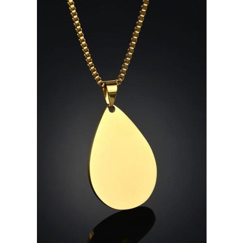 New Customize Name Stainless Steel Tag Pendant Fashion Fashion Photo Words Engraved Necklace Gift For Friends Family