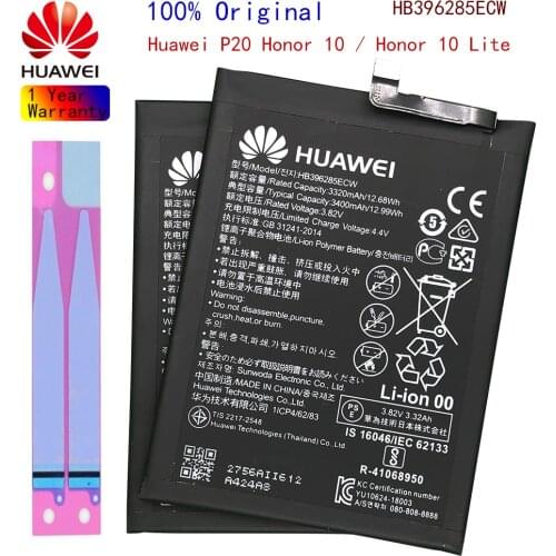 Original Huawei Phone Battery HB396285ECW for Honor 10 Acend P20 P Smart 2019 3320mAh