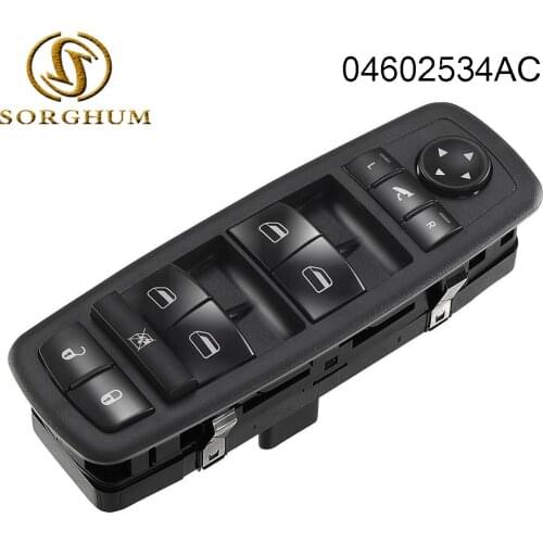 Front Left 04602534AC Power Master Window Switch Button 68029021AC For Dodge Chrysler Caravan 2008 2009 04602534AF 04602534AE 0