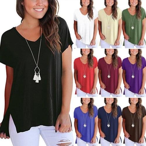 Phertiful New Arrival Fashion Splicing Solid Tshirt Women T-shirt Short Sleeve Tees Ladies O-Neck Plus Feminino Pullovers S-3XL