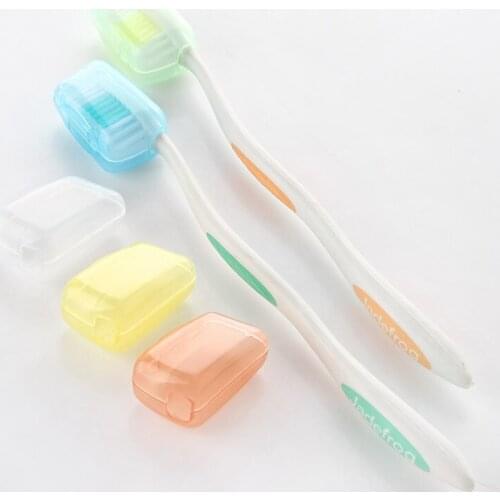 Travel Hiking Camping Portable Tooth Brush Cap Case Health Toothbrushes Protector Oral Hygiene Toothbrush Cover Holder 5 Pcs