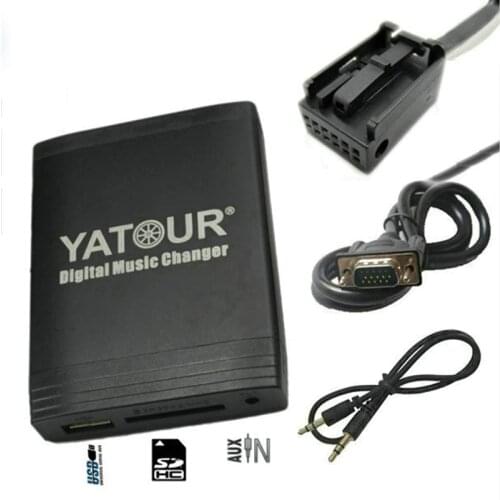 Yatour for Peugeot 307 407 807 C4 C5 USB MP3 Bluetooth Radio Adapter Digital Music Changer YT-M06 AUX for Citroen C2 C3 C4 C5 C8