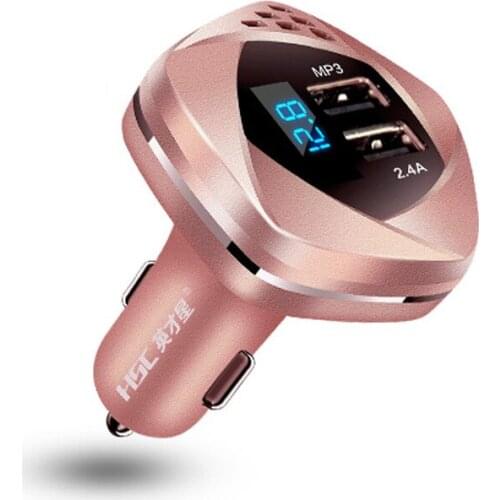 Yingcai star car bluetooth mp3 player charger all in one machine usb dual car cigarette lighter charger