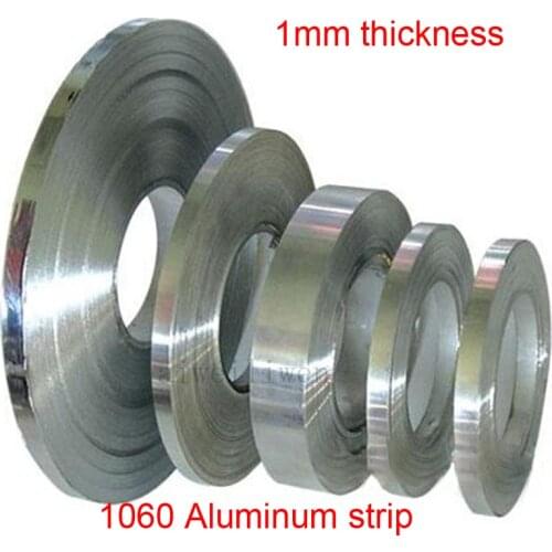1mm thickness 10mm 15mm 20mm 40mm width 1060 aluminium strip aluminum tape al roll aluminum foil sheet